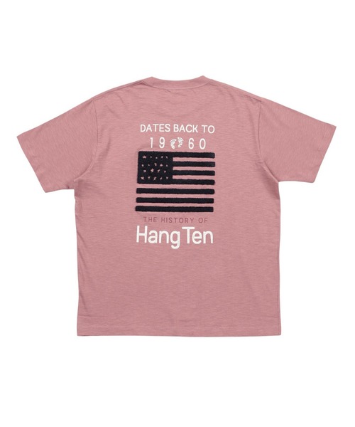 HANGTEN(ハンテン)の「【HANGTEN/ハンテン】スラブ天竺バックサガラ刺繍Tシャツ/バックデザイン アメリカン サーフ カジュアル(Tシャツ/カットソー・メンズ・アイボリー/ピンク/ネイビー・MEDIUM/X-LARGE/LARGE)」の16枚目の写真