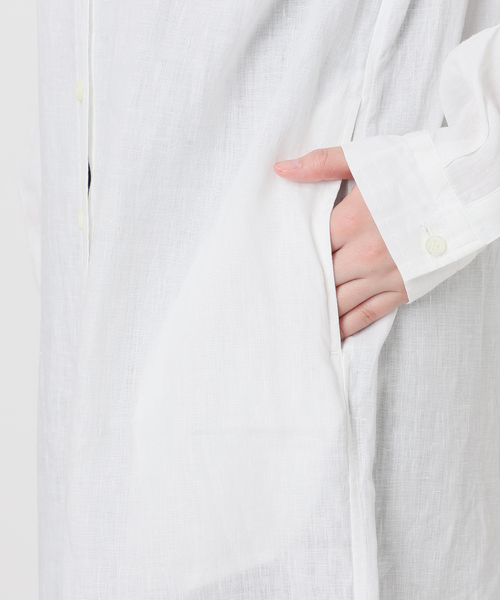 Deuxieme Classe(ドゥーズィエムクラス)の「*Linen ワンピース(ワンピース・レディース・カーキ/ブラウン/ホワイト・FREE)」の16枚目の写真