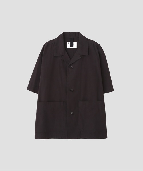 MHL.(エムエイチエル)の「SANDED COTTON LINEN(シャツ/ブラウス・メンズ・ブラック/スモークグレー・SMALL/MEDIUM/LARGE)」の4枚目の写真