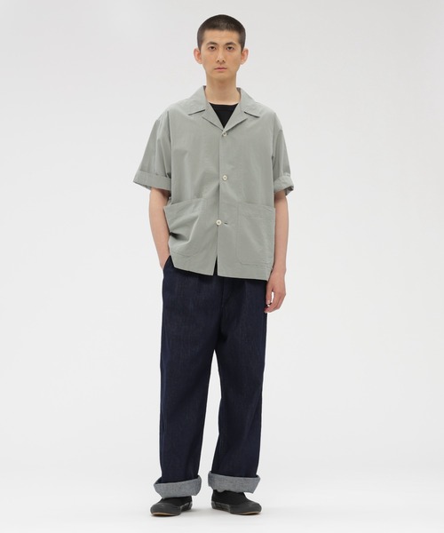 MHL.(エムエイチエル)の「SANDED COTTON LINEN(シャツ/ブラウス・メンズ・ブラック/スモークグレー・SMALL/MEDIUM/LARGE)」の7枚目の写真