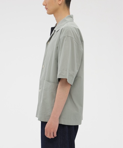 MHL.(エムエイチエル)の「SANDED COTTON LINEN(シャツ/ブラウス・メンズ・ブラック/スモークグレー・SMALL/MEDIUM/LARGE)」の8枚目の写真