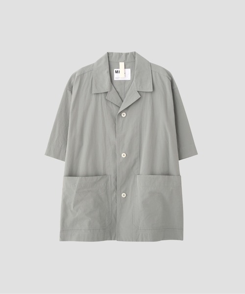 MHL.(エムエイチエル)の「SANDED COTTON LINEN(シャツ/ブラウス・メンズ・ブラック/スモークグレー・SMALL/MEDIUM/LARGE)」の9枚目の写真