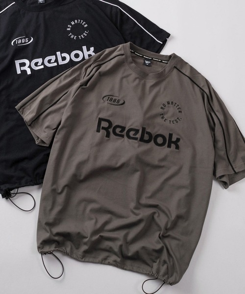 Reebok(リーボック)の「【77】【Reebok/リーボック】ブランドロゴ ドローコード付 ゲームTシャツ(Tシャツ/カットソー・メンズ・チャコールグレー/グレイッシュベージュ/ホワイト/ブラック・M/L)」の3枚目の写真