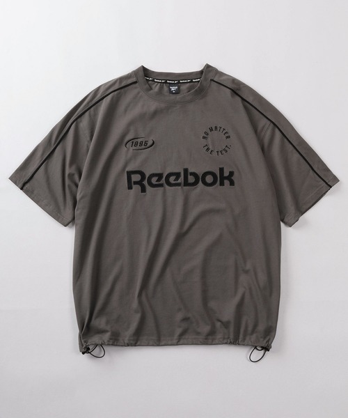 Reebok(リーボック)の「【77】【Reebok/リーボック】ブランドロゴ ドローコード付 ゲームTシャツ(Tシャツ/カットソー・メンズ・チャコールグレー/グレイッシュベージュ/ホワイト/ブラック・M/L)」の10枚目の写真