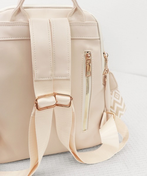 Miniministore(ミニミニストア)の「PUリュックサック レディース 2way(バックパック/リュック・レディース・キャメル/アイボリー/ブラック・FREE)」の18枚目の写真
