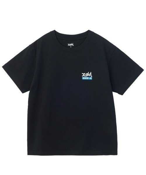 X-girl(エックスガール)の「COLORED BOX FACE S/S TEE(Tシャツ/カットソー・レディース・ホワイト/ネイビー/ブラック・L/M/S)」の7枚目の写真