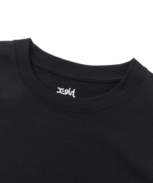 X-girl(エックスガール)の「COLORED BOX FACE S/S TEE(Tシャツ/カットソー・レディース・ホワイト/ネイビー/ブラック・L/M/S)」の8枚目の写真