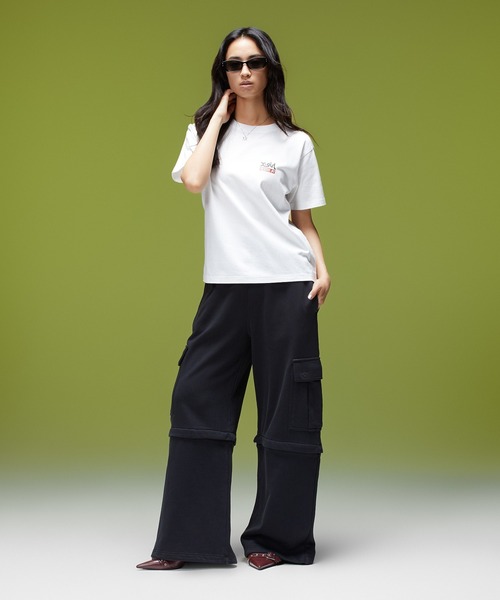 X-girl(エックスガール)の「COLORED BOX FACE S/S TEE(Tシャツ/カットソー・レディース・ホワイト/ネイビー/ブラック・L/M/S)」の16枚目の写真