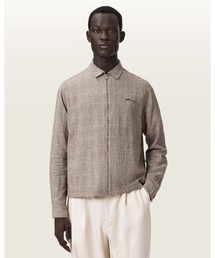 KEAL LINEN BLEND EMBROIDERED CHECK JACKET | KEAL リネン ブレンド 刺繍 チェック ジャケット