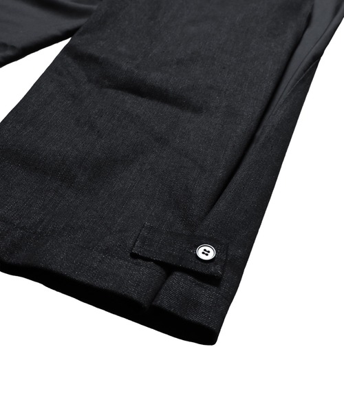 Ruze(ルゼ)の「Asymmetry denim docking PT/アシンメトリーデニムドッキングパンツ(デニムパンツ・メンズ・ブラック・MEDIUM/LARGE)」の7枚目の写真