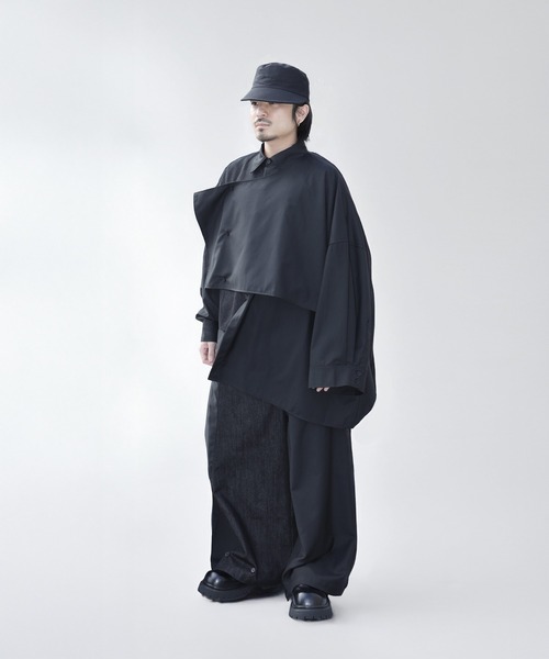 Ruze(ルゼ)の「Asymmetry denim docking PT/アシンメトリーデニムドッキングパンツ(デニムパンツ・メンズ・ブラック・MEDIUM/LARGE)」の11枚目の写真