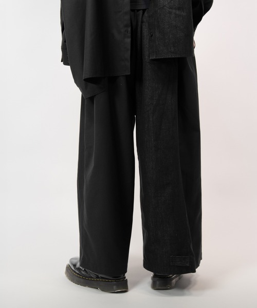 Ruze(ルゼ)の「Asymmetry denim docking PT/アシンメトリーデニムドッキングパンツ(デニムパンツ・メンズ・ブラック・MEDIUM/LARGE)」の16枚目の写真