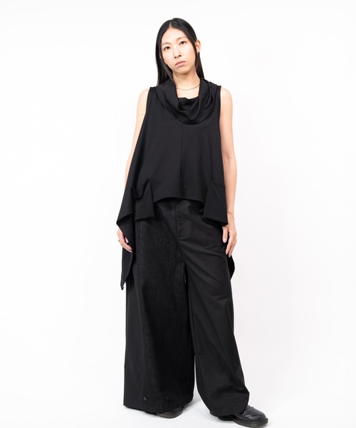 Ruze(ルゼ)の「Asymmetry denim docking PT/アシンメトリーデニムドッキングパンツ(デニムパンツ・メンズ・ブラック・MEDIUM/LARGE)」の20枚目の写真