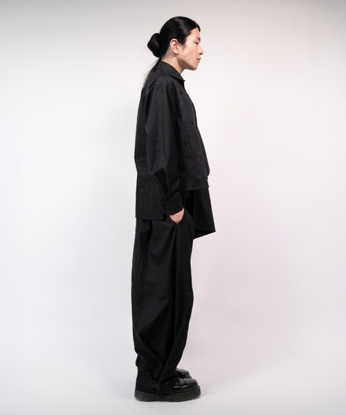 Ruze(ルゼ)の「Asymmetry denim docking PT/アシンメトリーデニムドッキングパンツ(デニムパンツ・メンズ・ブラック・MEDIUM/LARGE)」の18枚目の写真