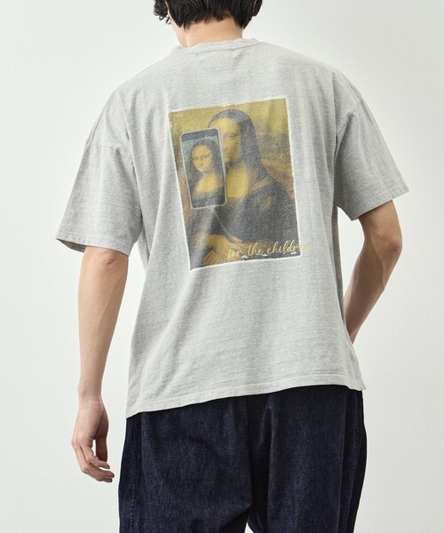 REMI RELIEF(レミレリーフ)の「【REMI RELIEF/レミレリーフ】HARD SP加工20/-天竺BIGサイズT(Self shot M)(Tシャツ/カットソー・メンズ・オフホワイト/グレー・S/M/L)」の5枚目の写真