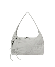 Miseki SEOUL（ミセキソウル）の「String shirring bag GREY（ショルダーバッグ）」