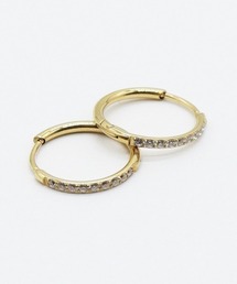【BILAN】ジルコニアミニフープピアス