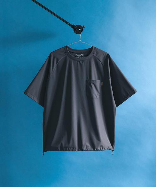 URBAN RESEARCH Sonny Label(アーバンリサーチサニーレーベル)の「BREEZE FIT クルーネックTシャツ(Tシャツ/カットソー・メンズ・ブラック/チャコールグレー/ネイビー・MEDIUM/LARGE/X-LARGE)」の3枚目の写真