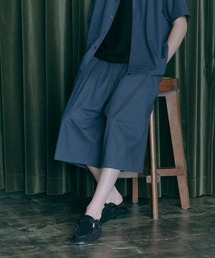 ADAM ET ROPE' | ストライプワイドショートパンツ(その他パンツ)