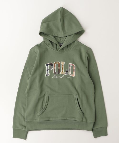 POLO RALPH LAUREN CHILDRENSWEAR(ポロ ラルフ ローレン チルドレンズウェア)の「マドラスロゴ テリー フーディ(パーカー・キッズ・グリーン・L/M/S)」の3枚目の写真