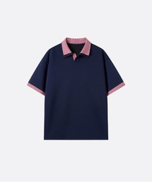 U:UME（ユーム）の「Plaid Docking Polo Shirt（ポロシャツ）」