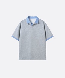U:UME（ユーム）の「Plaid Docking Polo Shirt（ポロシャツ）」