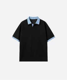 U:UME（ユーム）の「Plaid Docking Polo Shirt（ポロシャツ）」