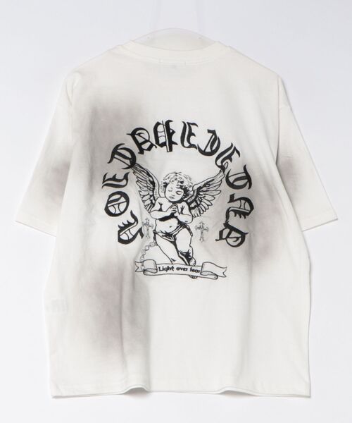 8(eight)(エイト)の「エンジェル刺繍加工Tシャツ(Tシャツ/カットソー・メンズ・ホワイト/ピンク/チャコール・MEDIUM/LARGE)」の4枚目の写真