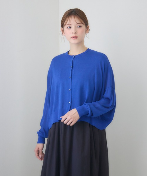 Pillini(ピリーニ)の「シルバーボタンワイドシアーカーディガン(カーディガン/ボレロ・レディース・ブルー/ブラック/オフホワイト・FREE)」の19枚目の写真
