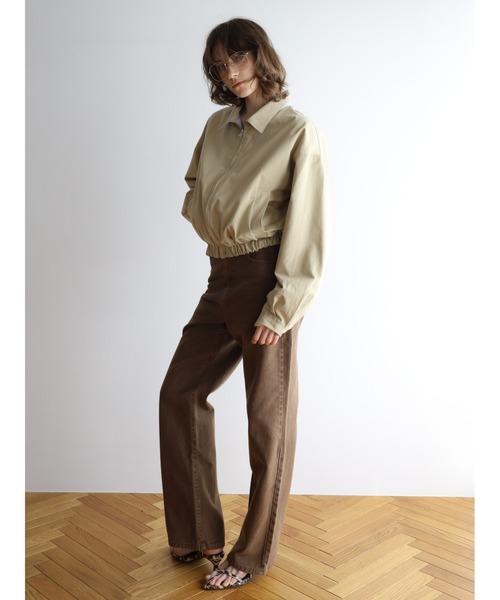 miies miim(ミーエスミーム)の「reversible short blouson(ブルゾン・レディース・ベージュ/ピンク・FREE)」の14枚目の写真