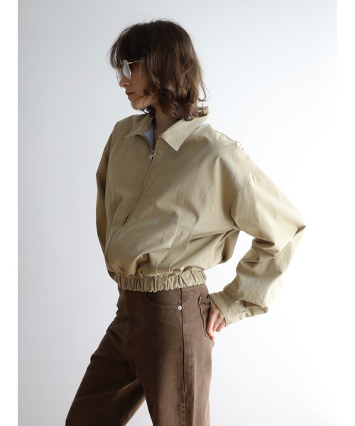 miies miim(ミーエスミーム)の「reversible short blouson(ブルゾン・レディース・ベージュ/ピンク・FREE)」の11枚目の写真