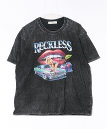 attagirl（アタガール）の「ウォッシュ加工オーバーサイズレトロプリントTシャツ（Tシャツ/カットソー）」