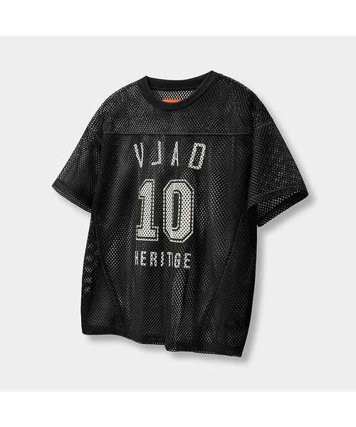DIMITRI BLACK(ディミトリブラック)の「VLAD ターンオーバーアートワークロゴラグビーシャツ半袖Tシャツ_3 COLOR(Tシャツ/カットソー・レディース・ネイビー/ダークグレー/ブラック・LARGE/X-LARGE/MEDIUM)」の2枚目の写真