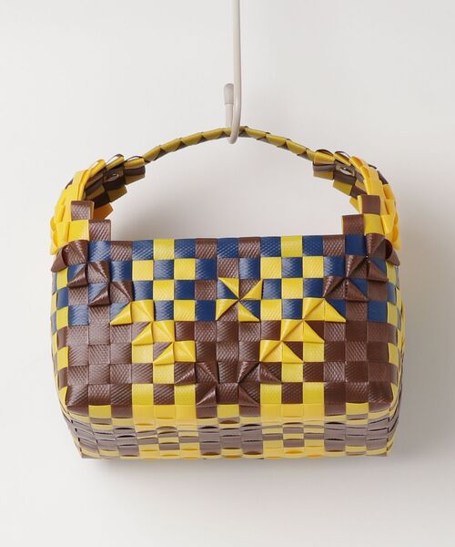 o*a様 新品❤️MARNI カゴバッグ ブラウン＆イエロー／04 ブランド古着】【KIDS】かごバッグ（かごバッグ）｜MARNI（マルニ）の