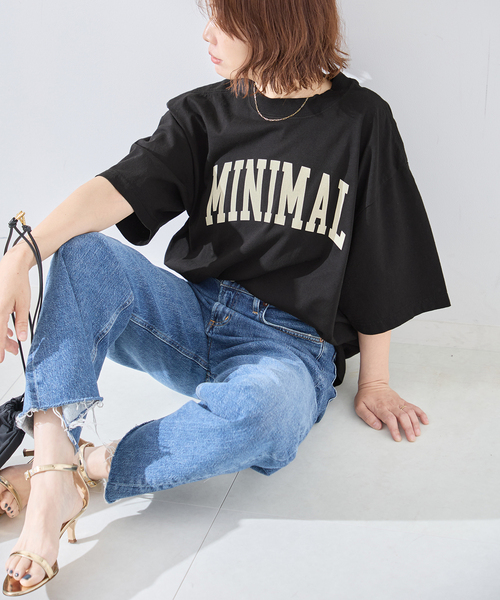 is-ness(イズネス)の「ISNESS MUSIC/イズネス ミュージック MINIMAL Tシャツ(Tシャツ/カットソー・レディース・ブラック・SMALL)」の1枚目の写真
