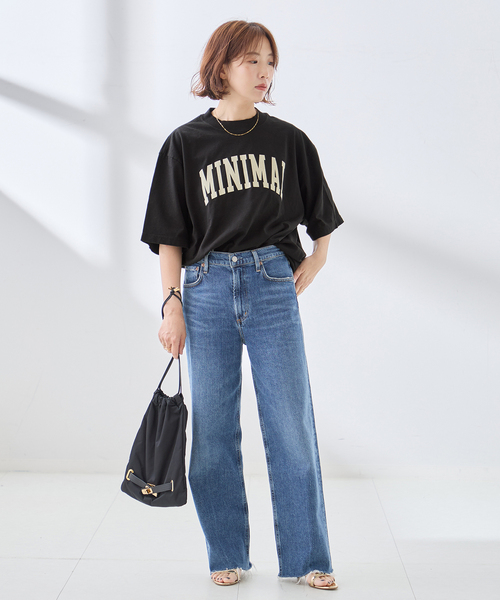 is-ness(イズネス)の「ISNESS MUSIC/イズネス ミュージック MINIMAL Tシャツ(Tシャツ/カットソー・レディース・ブラック・SMALL)」の15枚目の写真