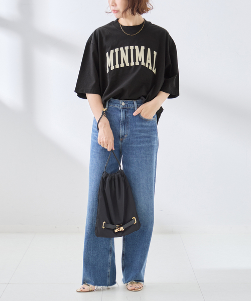 is-ness(イズネス)の「ISNESS MUSIC/イズネス ミュージック MINIMAL Tシャツ(Tシャツ/カットソー・レディース・ブラック・SMALL)」の10枚目の写真