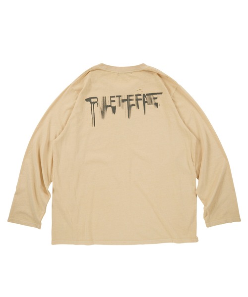 RULE THE FATE(ルールザフェイト)の「RTF HELLFIRE LONG SLEEVE TEE/ヘルファイアーロングスリーブティー(Tシャツ/カットソー・メンズ・ベージュ/ブラック・2/1)」の6枚目の写真