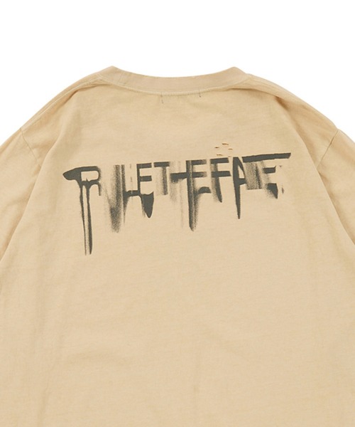RULE THE FATE(ルールザフェイト)の「RTF HELLFIRE LONG SLEEVE TEE/ヘルファイアーロングスリーブティー(Tシャツ/カットソー・メンズ・ベージュ/ブラック・2/1)」の8枚目の写真
