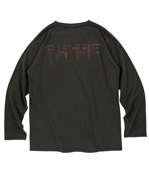RULE THE FATE(ルールザフェイト)の「RTF HELLFIRE LONG SLEEVE TEE/ヘルファイアーロングスリーブティー(Tシャツ/カットソー・メンズ・ベージュ/ブラック・2/1)」の3枚目の写真