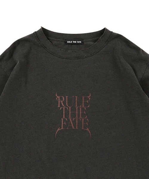 RULE THE FATE(ルールザフェイト)の「RTF HELLFIRE LONG SLEEVE TEE/ヘルファイアーロングスリーブティー(Tシャツ/カットソー・メンズ・ベージュ/ブラック・2/1)」の4枚目の写真