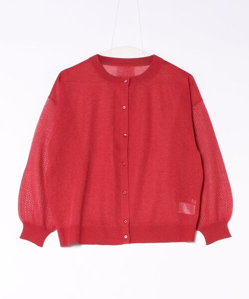 Cepica（セピカ）の「強燃メッシュスリーブカーディガン（カーディガン/ボレロ・レディース・レッド/ブラック/ブルー・FREE）」の3枚目の写真