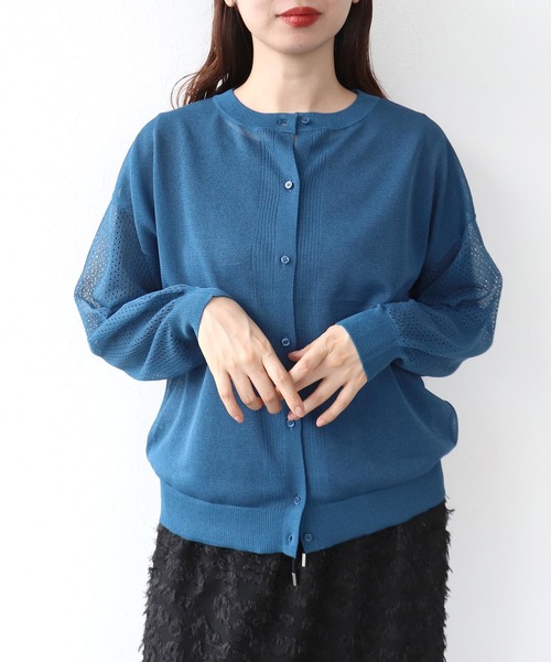 Cepica(セピカ)の「強燃メッシュスリーブカーディガン(カーディガン/ボレロ・レディース・レッド/ブラック/ブルー・FREE)」の18枚目の写真