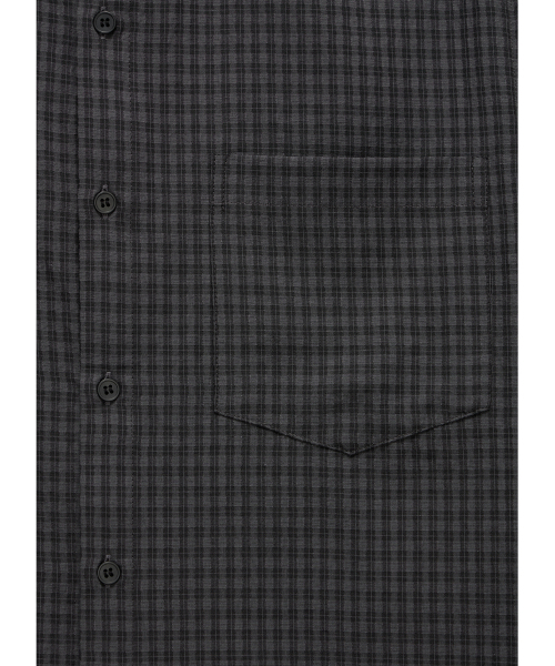 THEN OUR(デンアワー)の「クロップチェック半袖シャツ(チャコール)(シャツ/ブラウス・メンズ・その他・X-LARGE/LARGE/MEDIUM)」の10枚目の写真