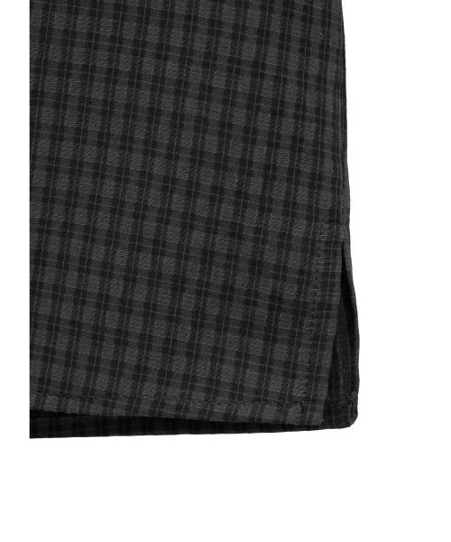 THEN OUR(デンアワー)の「クロップチェック半袖シャツ(チャコール)(シャツ/ブラウス・メンズ・その他・X-LARGE/LARGE/MEDIUM)」の8枚目の写真