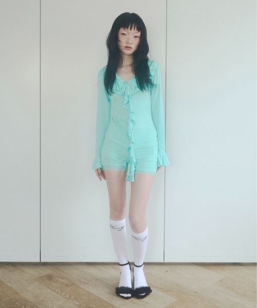 chernyy(チェルニー)の「stretch lace inner shorts / ストレッチレースインナーショーツ(その他パンツ・レディース・ブラック/パープル/グレー/ミント・SMALL/LARGE/MEDIUM)」の11枚目の写真