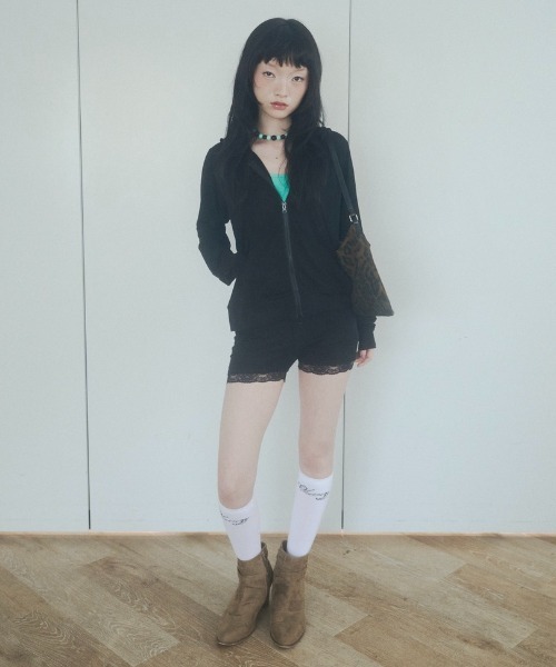 chernyy(チェルニー)の「stretch lace inner shorts / ストレッチレースインナーショーツ(その他パンツ・レディース・ブラック/パープル/グレー/ミント・SMALL/LARGE/MEDIUM)」の13枚目の写真