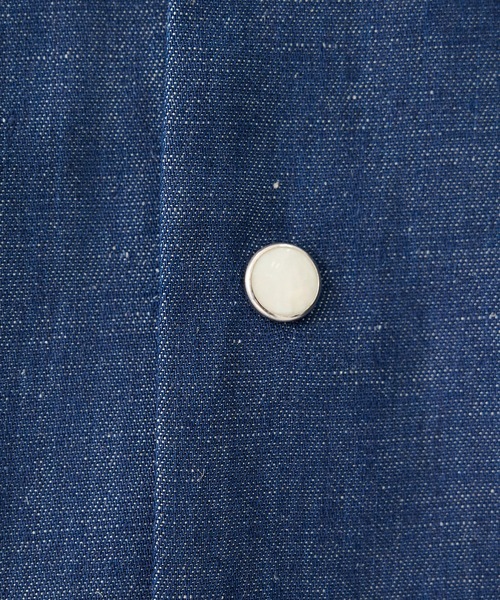 TANAKA(タナカ)の「【TANAKA/タナカ】別注THE SS SHIRT INDIGO LINEN EMBROIDERY(シャツ/ブラウス・メンズ・インディゴブルー・L/M)」の10枚目の写真