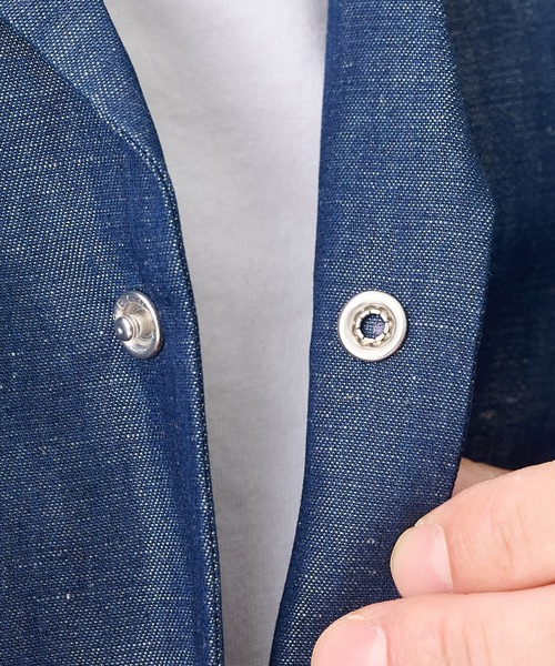 TANAKA(タナカ)の「【TANAKA/タナカ】別注THE SS SHIRT INDIGO LINEN EMBROIDERY(シャツ/ブラウス・メンズ・インディゴブルー・L/M)」の11枚目の写真