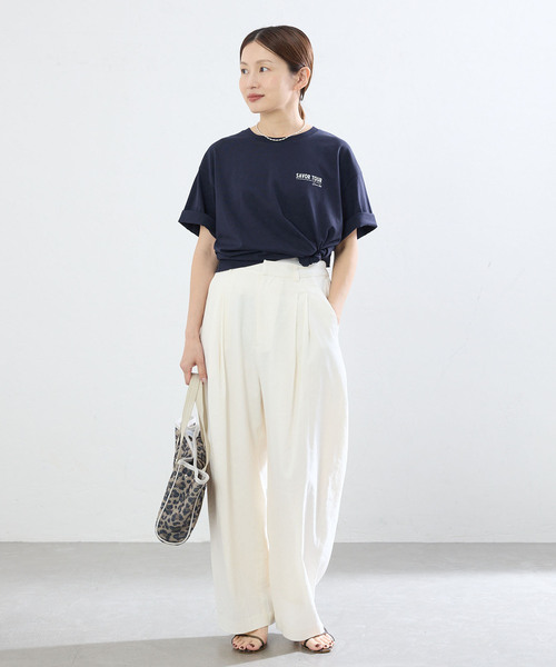 IENA(イエナ)の「《追加》バックロゴツアーTシャツ(Tシャツ/カットソー・レディース・ネイビー/グレー・FREE)」の18枚目の写真